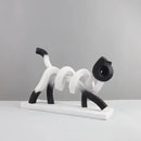 GobekUsa Abstract Cat Sculpture: Resin Handicrafts for Children's Room Decor