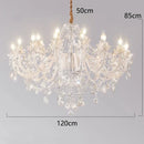 GobekUsa Crystal Chandelier: Modern Home Decoration Pendant Lights for Living & Dining Room