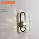 GobekUsa LED Glass Wall Sconce Lamp for Bedroom Living Room Staircase