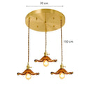 GobekUsa Lotus Leaf Pendant Lights: Modern Nordic Glass Pendant Lamp for Bedroom, Dining Room, Kitchen