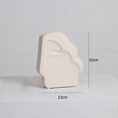 GobekUsa Irregular Ceramic Vase for Modern Floral Arrangement & Room Decor