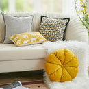 GobekUsa Geometric Elephant Chenille Cushion Cover, Soft Fringed Pillow Case, Home Decoration