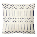 GobekUsa Geometric Yellow Linen Pillow Cover for Modern Décor 45x45cm