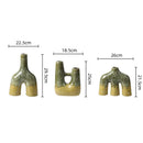 GobekUsa Abstract Kiln-changing Glaze Ceramic Vase for Home Decor and Floral Arrangement