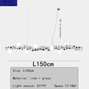 GobekUsa LED Caterpillar Chandelier: Stylish Long Pendant Lamp for Living Room, Restaurant, Hotel