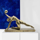 GobekUsa Golden Gymnast Figurine Ball Decor Home Decoration Resin Handicrafts