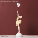 GobekUsa Balloon Girls Resin Home Decor Ornaments
