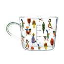 GobekUsa 500ml Glass Mug with Handle and Scale for Breakfast Milk at Home or Office