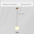 GobekUsa Glass Pendant Lights: Modern Bedroom Bedside Chandeliers for Home Indoor Decor