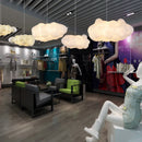 GobekUsa Cloud Chandelier: Cotton Lampshade Hanging Light for Bedroom & Living Room