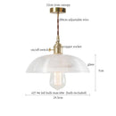 GobekUsa Clear Glass LED Copper Pendant Lighting for Minimalist Decor