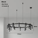 GobekUsa Circular Ring Pendant Lights - LED Chandelier for Home Living Room & Restaurant