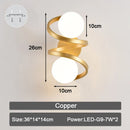GobekUsa Frosted Glass Ball LED Wall Lamp for Corridor, Aisle, and Bedroom