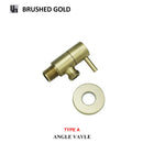 GobekUsa Brass Triangle Valve Black Hot Cold Water Angle Faucet