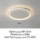 GobekUsa Dimmable LED Ceiling Light for Modern Nordic Home Living Room Lighting