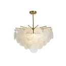 GobekUsa Glass LED Chandelier 50cm Diameter for Living Room, Dining, Island - Lighting Fixtures