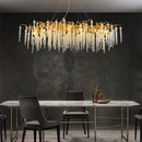 GobekUsa Crystal Branch Chandelier: French Style Romantic Tassel Ceiling Lamp