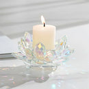 GobekUsa Crystal Lotus Candle Holder Aromatherapy Base Candelabros
