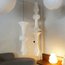 GobekUsa Japanese Cotton Paper Pendant Lamp Wabi Sabi Chandelier with E27 Bulb
