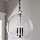 GobekUsa Glass Ball LED Chandelier for Modern Restaurant & Bar Decor