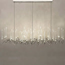 GobekUsa Crystal Branch Chandelier: Nordic LED Pendant Light for Home Décor & Wedding Lighting
