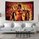GobekUsa Horror Movie Character Tapestry Wall Hanging Bedroom Decor