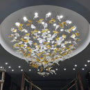 GobekUsa Glass High Ceiling LED Chandeliers Modern Living Room Luxury Design