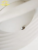 GobekUsa Lotus Leaf Ceiling Light: LED Modern Retro Resin Fixture for Home Decor & Living Space