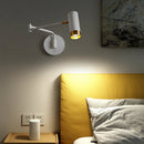GobekUsa LED Rotatable Wall Lamp Gold Black White Metal Sconce E27 Bulb