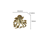 GobekUsa Brass Octopus Sculpture: Golden Metal Home Decor Figurine