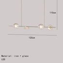 GobekUsa Glass LED Chandeliers Gold Metal 3000K: Restaurant Parlor Kitchen Dining Lighting