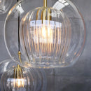 GobekUsa Gold Glass Ball Pendant Light for Dining Room & Bedroom Decor