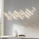 GobekUsa Crystal LED Chandelier: Modern Luxury Flower Shaped Decorative Lighting
