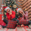 GobekUsa Christmas Plaid Decorative Pillow Covers for Farmhouse Holiday Decor