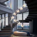 GobekUsa Butterfly LED Pendant Chandelier for Living Room Kitchen Island Decor