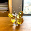 GobekUsa Crystal Butterfly Figurine Glass Paperweight Sculpture Christmas Decor Gift