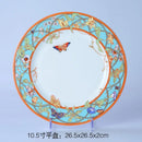 GobekUsa Bone China Dinnerware Set: Plate, Tea Cup, Saucer, Tray, Coffeeware, Kitchen dining