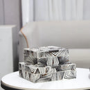 GobekUsa Black & White Zebra Pattern Jewelry Storage Box Desktop Organizer