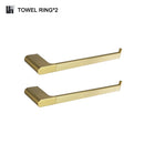 GobekUsa Gold Bathroom Accessories Set: Towel Bar Rail, Toilet Paper Holder, Towel Rack, Hook