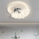 GobekUsa Kids Cloud Airplane Chandelier Ceiling Light for Children's Bedroom