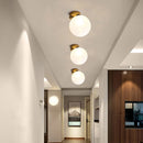 GobekUsa Glass Ball Wall Lamp: Modern Nordic Design for Bedroom, Living Room, Study & Aisle