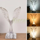 GobekUsa Crystal Eagle LED Table Lamp for Bedroom Study and Living Room