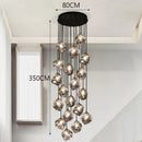 GobekUsa LED Pendant Staircase Chandeliers Hanging Light Indoor Lighting