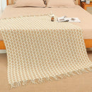 GobekUsa Knitted Tassel Hem Blanket: Cozy Warmth for Home, Office, Sofa, and More