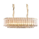 GobekUsa Golden Crystal Chandelier: Postmodern Luxury Round Chandelier for Living Room
