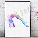 GobekUsa Dance King Yoga Print Women Dance Asana Pose Zen Pilates Art Deco Gift