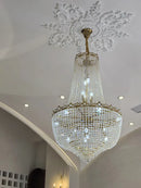 GobekUsa Crystal LED Chandelier for Living & Dining Room Luxury