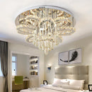 GobekUsa Dimmable LED Crystal Chandelier Chrome Ceiling Light Fixture