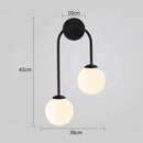 GobekUsa Glass Ball LED Wall Lamp for Modern Living Room Decor