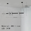 GobekUsa Art Deco Metal Chandelier in Black, Orange, and Gray - Adjustable Cord - Dining Room, Foyer, Bedroom Lighting
